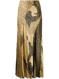 Rixo юбка макси с леопардовым принтом
