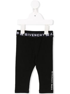 Givenchy Kids легинсы с логотипом на поясе