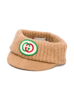 Gucci Kids вязаная повязка на голову с нашивкой-логотипом GG