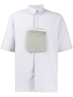 Sunnei рубашка с накладным карманом на молнии