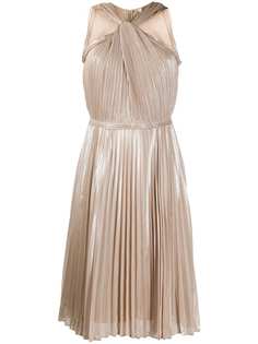 DVF Diane von Furstenberg плиссированное платье Jeannie с вырезом халтер