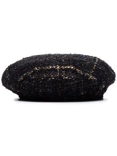 Maison Michel твидовый берет Black Abby