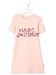 Little Marc Jacobs платье-футболка с декорированным логотипом