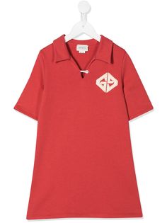 Gucci Kids платье-футболка с нашивкой GG