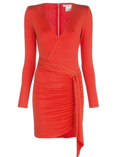 Alice+Olivia платье мини Kyra с драпировкой