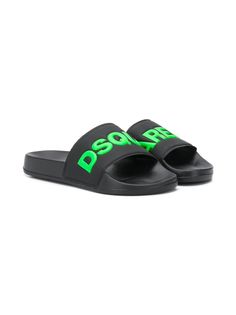 Dsquared2 Kids шлепанцы с логотипом