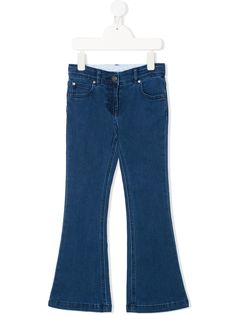 Stella McCartney Kids укороченные расклешенные джинсы