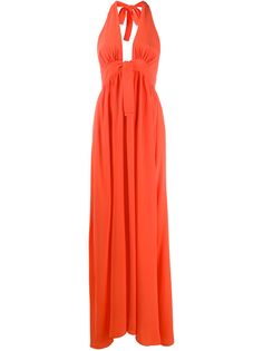 Fisico платье макси без рукавов с вырезом халтер