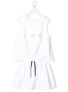 Givenchy Kids платье из джерси с логотипом