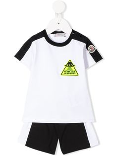 Moncler Kids спортивный костюм с нашивкой-логотипом