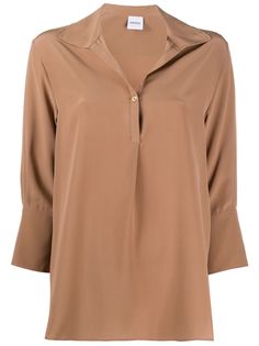 Aspesi рубашка свободного кроя с V-образным вырезом