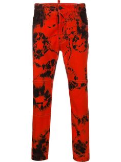 Dsquared2 брюки с принтом тай-дай