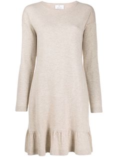 Allude трикотажное платье с оборками на подоле