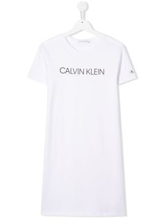 Calvin Klein Kids платье-футболка с логотипом