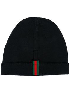 Gucci шапка с отделкой Web