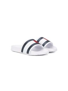 Tommy Hilfiger Junior шлепанцы с логотипом