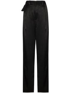 Lemaire брюки с завышенной талией и поясом