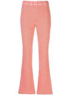 Stine Goya расклешенные брюки с принтом