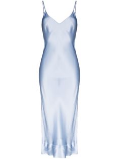 Lee Mathews платье-комбинация Stella длины миди