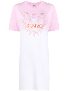 Kenzo платье-футболка Tiger с эффектом градиента