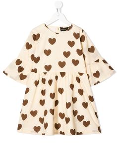 Mini Rodini расклешенное платье с принтом