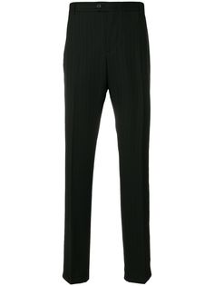 Versace Pre-Owned брюки строгого кроя в полоску