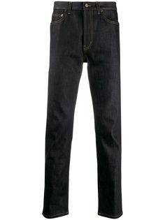 Saint Laurent джинсы прямого кроя с контрастной строчкой