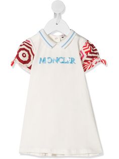 Moncler Kids платье с воротником поло