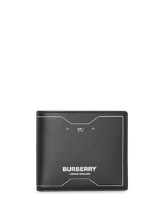 Burberry бумажник с принтом