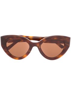 Balenciaga Eyewear солнцезащитные очки BB0073S в оправе кошачий глаз
