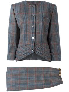 Louis Feraud Pre-Owned твидовый костюм с юбкой