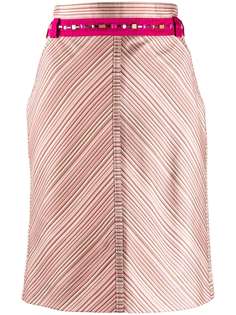 Louis Vuitton юбка прямого кроя 2000-х годов в полоску