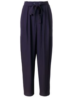 Yves Saint Laurent Pre-Owned брюки с поясом