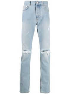 Givenchy джинсы прямого кроя с прорезями