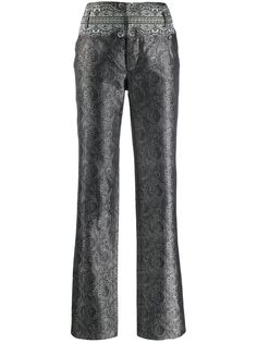 Balenciaga Pre-Owned брюки 2000-х годов с принтом пейсли