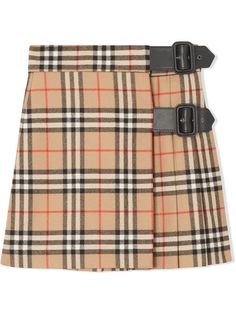 Burberry Kids юбка в клетку Vintage Check