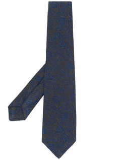 Kiton галстук с цветочным узором