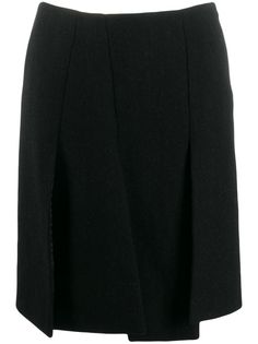 Prada Pre-Owned юбка 1990-х годов с разрезом спереди