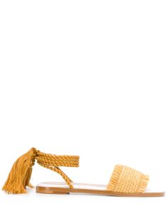 RedValentino woven frayed sandals