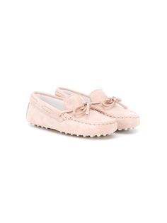 Tods Kids лоферы с завязками