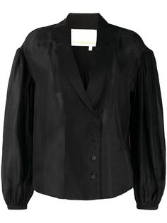 Remain sheer buttoned blouse