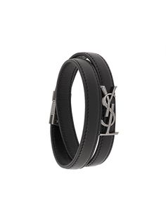 Saint Laurent браслет с декором Monogram