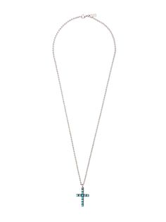 Nialaya Jewelry колье с подвеской-крестом