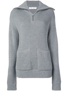 Proenza Schouler White Label джемпер крупной вязки в рубчик на молнии