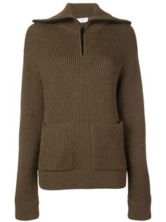 Proenza Schouler White Label джемпер крупной вязки в рубчик на молнии