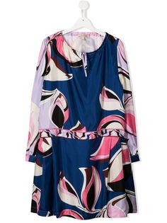 Emilio Pucci Junior платье с графичным принтом