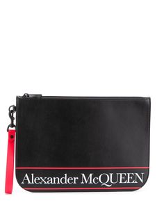 Alexander McQueen клатч с логотипом