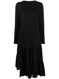 MM6 Maison Margiela платье миди асимметричного кроя