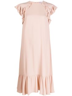 RedValentino платье миди с оборками
