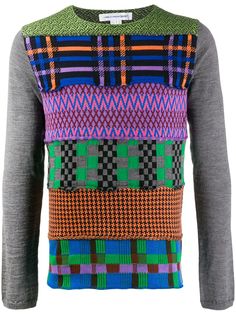 Comme Des Garçons Shirt трикотажный топ с контрастными вставками